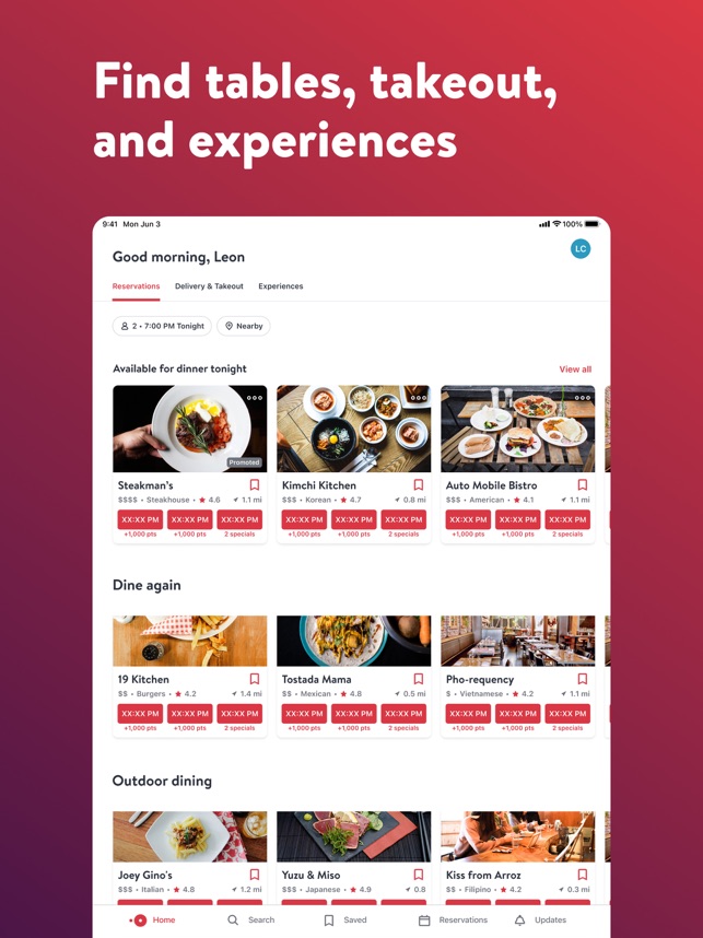 OpenTable Clone Script  Restaurant Reservation App