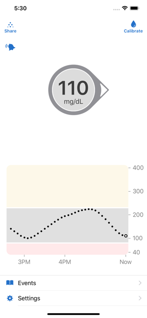 Dexcom G6 mg/dL DXCM6 תמונות מסך