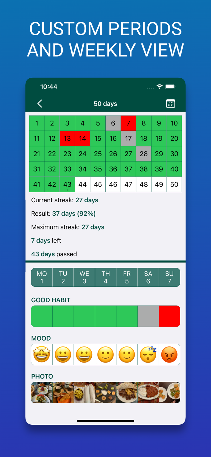 Mark Off Visual Calendar