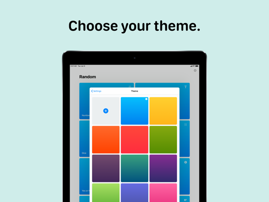 Random Number Generator. RNG iPad screenshot 6 - Utilities app