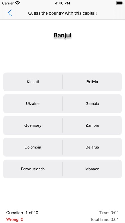 The Countries, Quiz screenshot-3