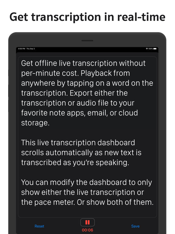 Screenshot #5 pour Live Transcribe: Transcrybr