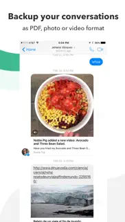 messages and chat export pdf iphone screenshot 2