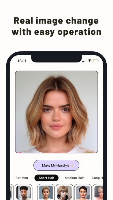 HairTry: AI HairCut Simulator Screenshot