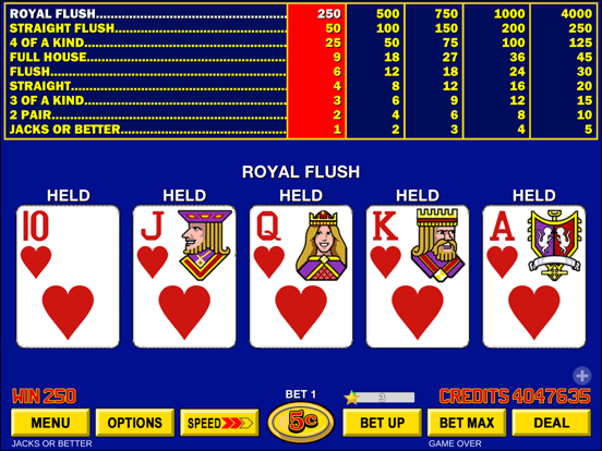 Screenshot #5 pour Video Poker ™ - Classic Games