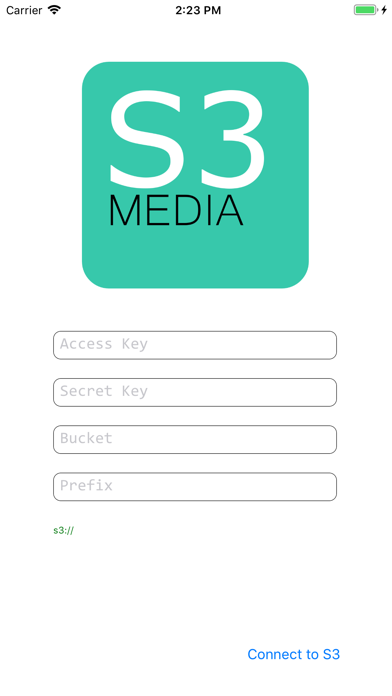 Screenshot 1 of S3 Media App