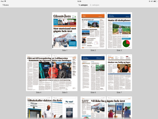 Lillesands-Posten eAvis iPad screenshot 5 - News app