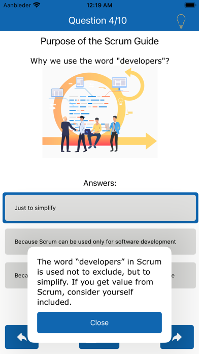 Scrum Practice Test Pro Screenshot