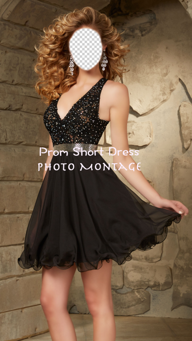 Prom Short Dress Photo Montage Screenshot