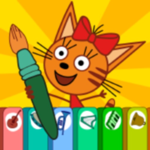 Kid-E-Cats Coloring Book Games iOS App