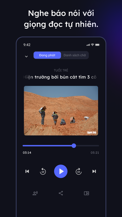 Báo Nói - Audio News Articles Screenshot