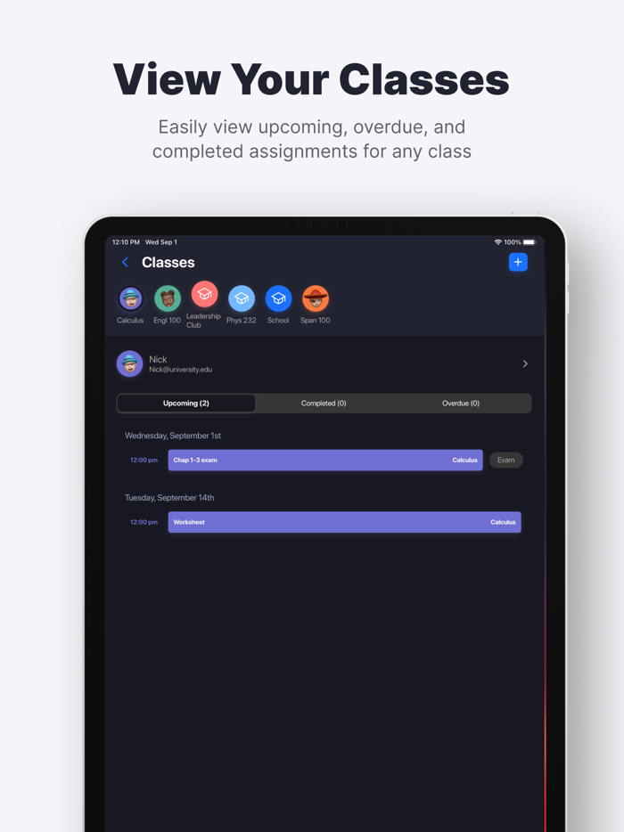 Homework Tracker by Backpack