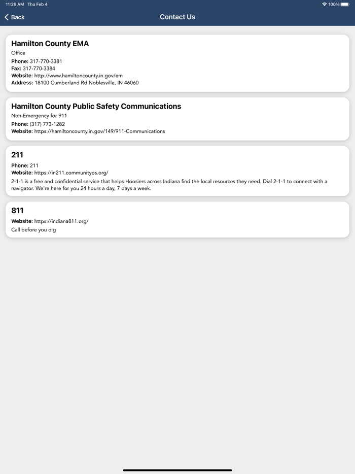 Hamilton County Indiana EMA