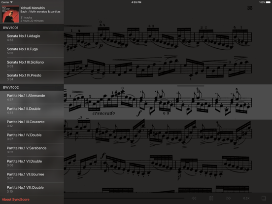 Screenshot #5 pour Bach Violin Sonatas & Partitas