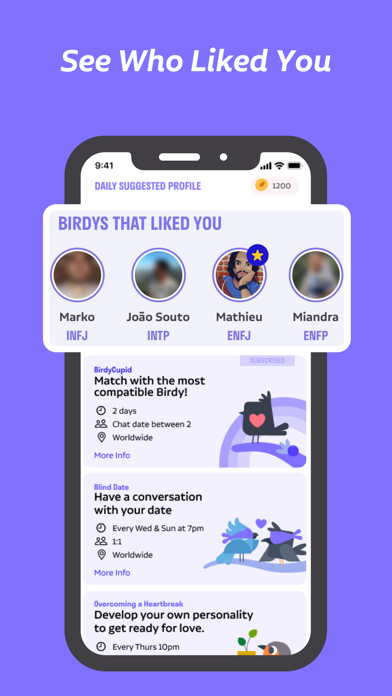 Screenshot #3 pour Birdy, Matchmaker 2.0