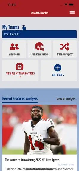 Game screenshot Draft Sharks Fantasy Football mod apk