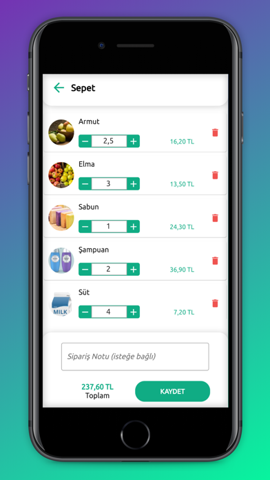 BizimSiparis Screenshot