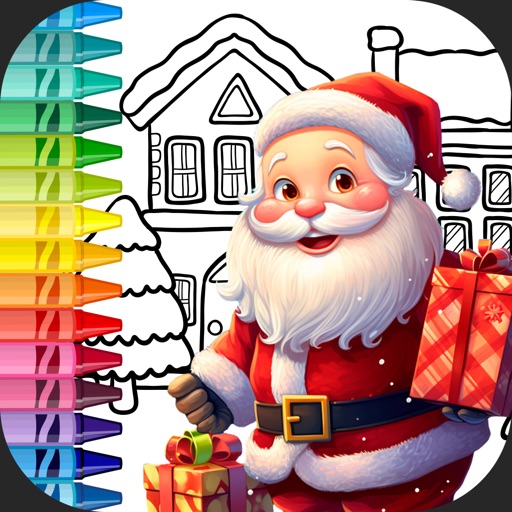 How to draw Santa Claus with gifts, Christmas drawing and painting