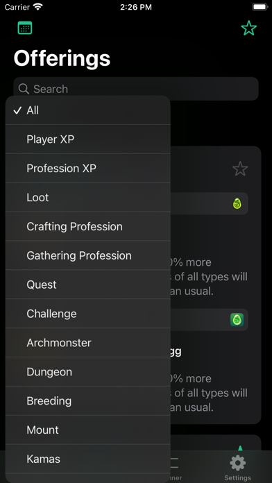 Nax : Dofus Almanax Calendar Screenshot