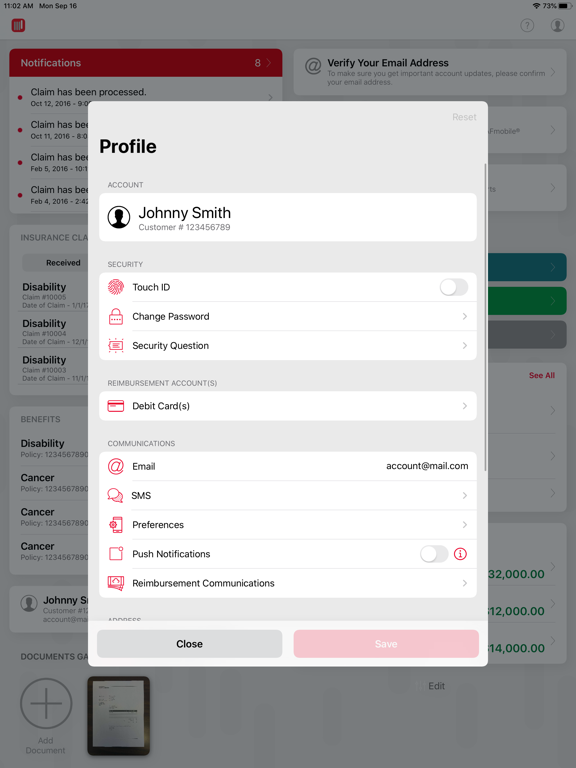 AFmobile® iPad screenshot 7 - Finance app