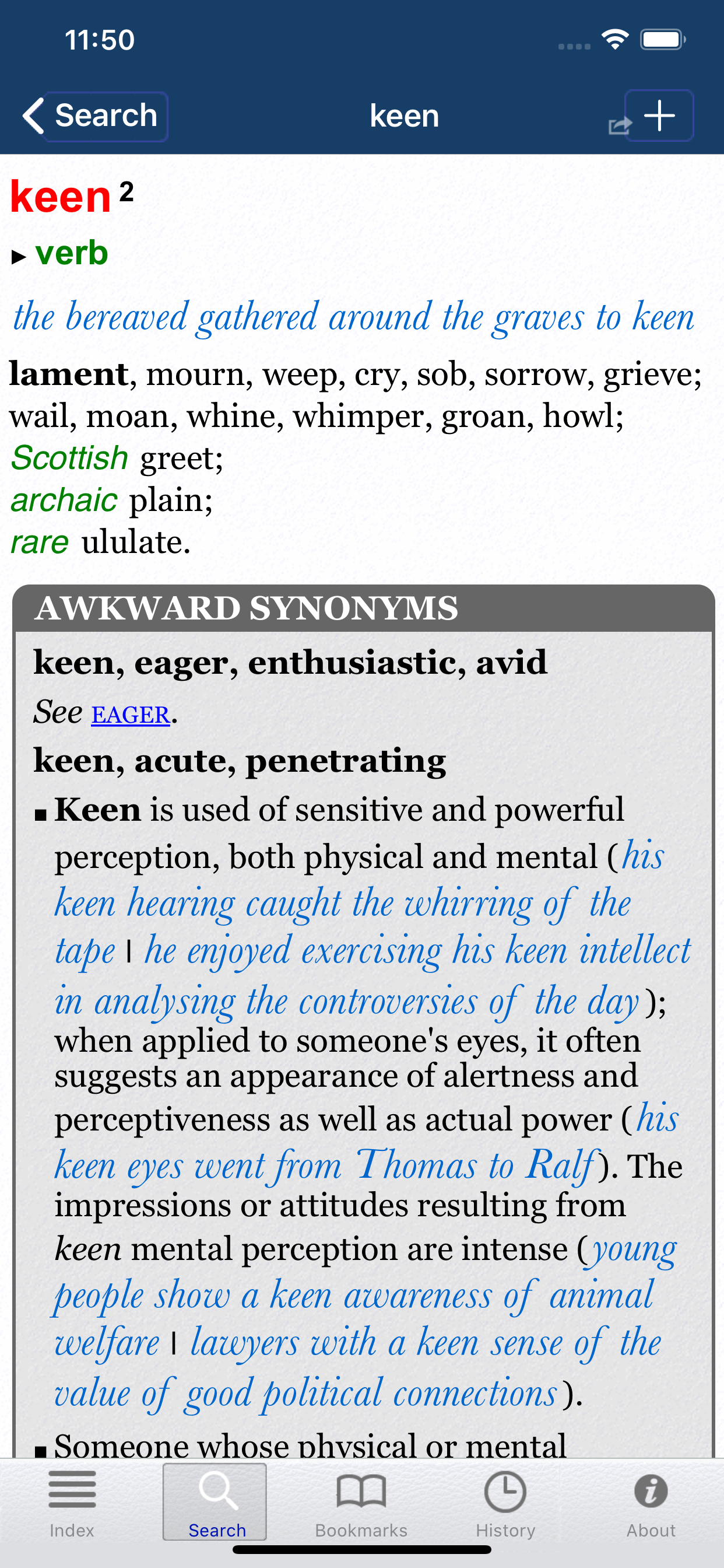 Oxford Thesaurus of English 2 screenshot 3