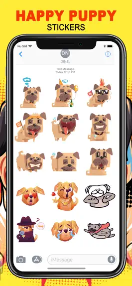 Game screenshot Happy Puppy Emojis hack