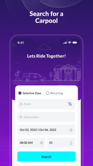 LetsRideKids: Safe Ride App Screenshot