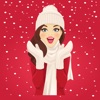 Girls Winter Fashion EMojis icon