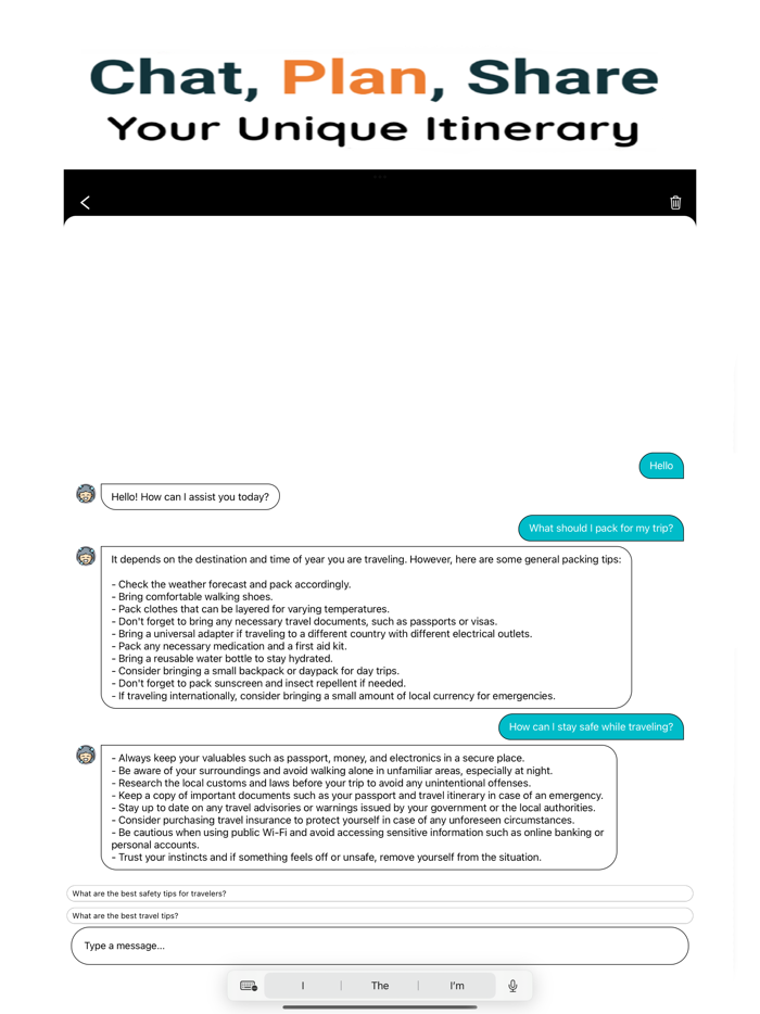 TRIPChatter AI Travel Chat