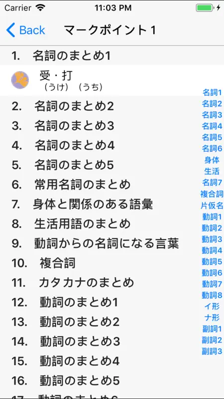 N1 文字語彙 screenshot 4 of 8