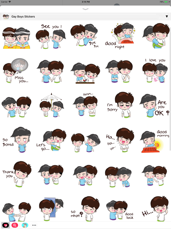 Gay Sticker iPad screenshot 6 - Stickers app