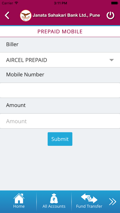 Janata Bank Mobile App Screenshot