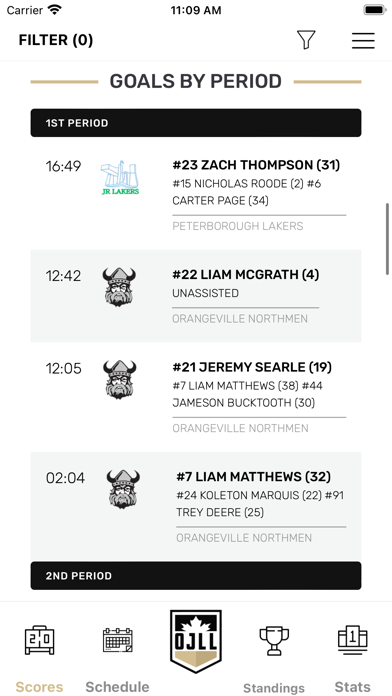 Ontario Junior Lacrosse League Screenshot