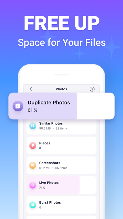 Delete duplicate photos - Wipe Screenshot