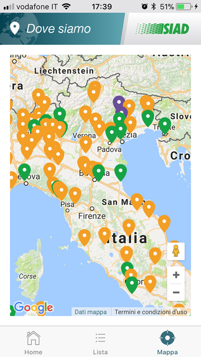 SIAD dove siamo Screenshot