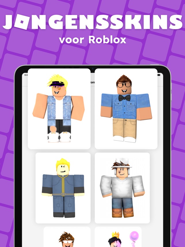 Skin editor voor Roblox spel in de App Store