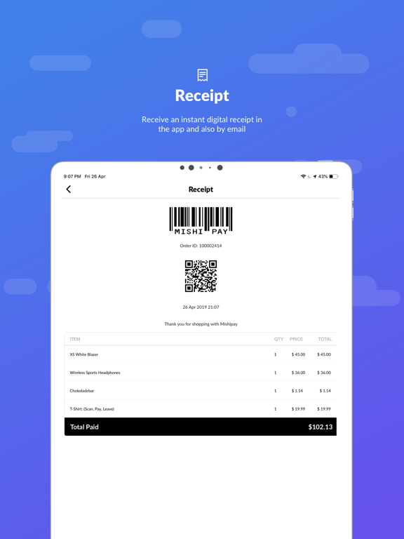 MishiPay iPad screenshot 4 - Shopping app