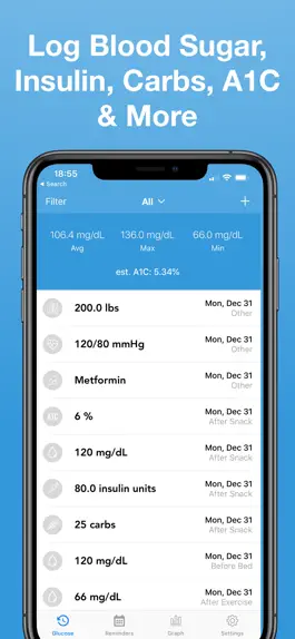 Game screenshot Glucose Blood Sugar Tracker apk
