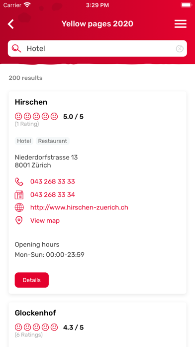 Localcities Switzerland Screenshot