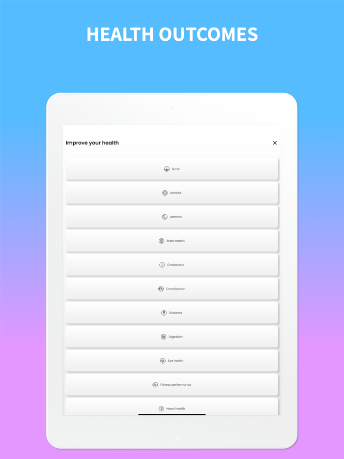 Rainbow Diet Food Journal