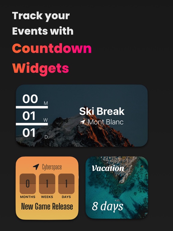 Screenshot #4 pour Countdown Widget Plus