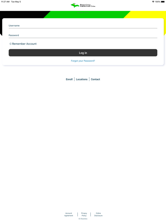 Baraga County FCU iPad screenshot 1 - Finance app