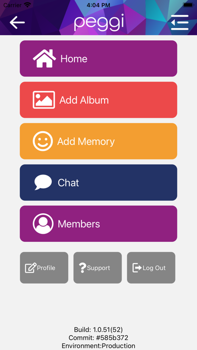 Peggi App Screenshot