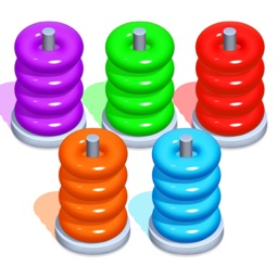 Hoop Stack Puzzle - Sort Color