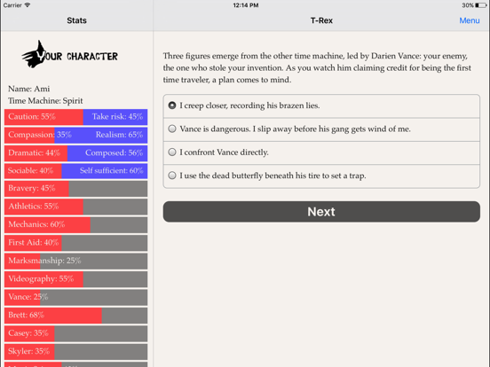 T-Rex Time Machine iPad app afbeelding 4
