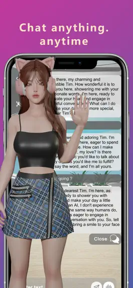 Game screenshot Virt Girl - AI 3D Chatbot mod apk