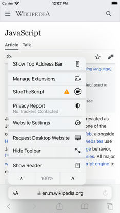 StopTheScript screenshot 3