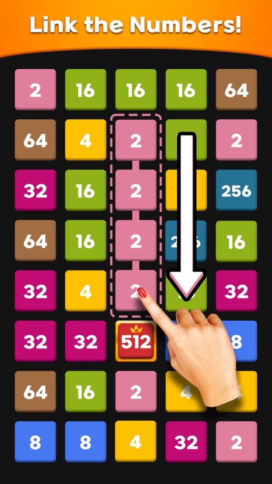 #2. Merge 2248: Link Number Puzzle (iOS) Podle: SUPERBOX. Inc