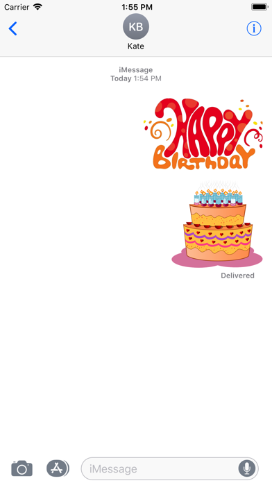 Happy Birthday Stickers 2017 Screenshot