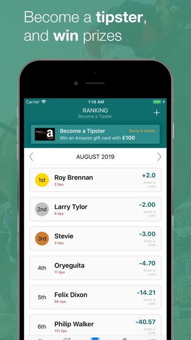 Horse Racing Tracker - Winner Screenshot